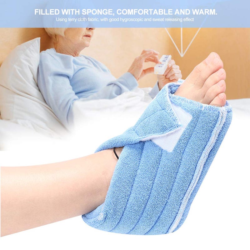 woobles 1 Pair Soft Comforting Heel Protector Pillows, Foot Ankle Support, Elderly Patient Foot Wrap, Soft Adjustable Ankle Protectors for Keeping Warm & Relieve Bed Sores - Image 4